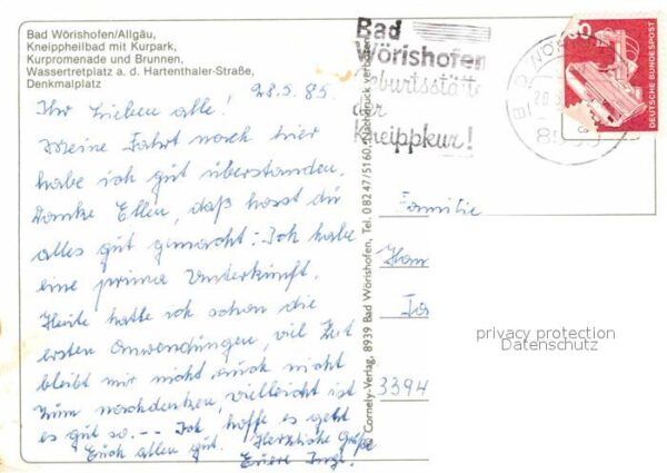 Bad Woerishofen Kneippheilbad Kurpark Kurpromenade Brun – Bild 2