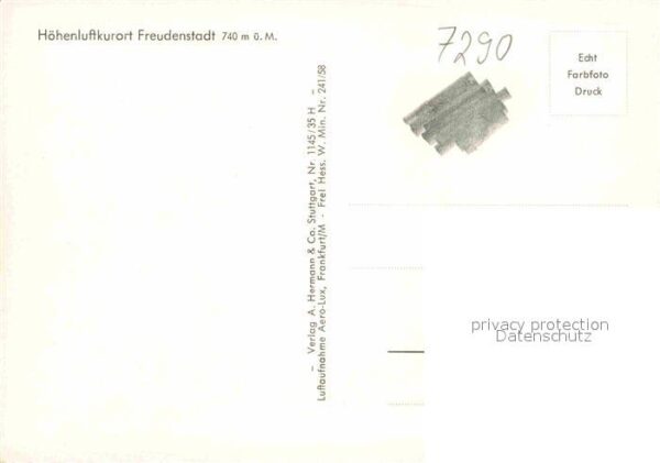 Freudenstadt Höhenluftkurort im Schwarzwald Fliegera – Bild 2