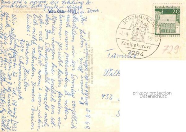 Schoenmuenzach Teilansicht Kneipp Luftkurort im Schwar – Bild 2