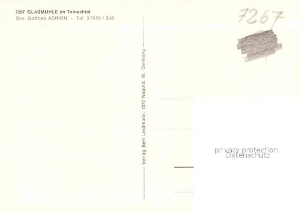 Bad Teinach-Zavelstein Glasmühle im Teinachtal – Bild 2