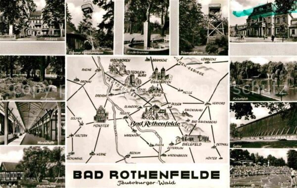 Rothenfelde Bad Kurhaus Kurgarten Wandelhalle Kahnteich