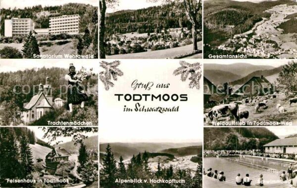 Todtmoos Sanatorium Webrawald Trachtenmädchen We