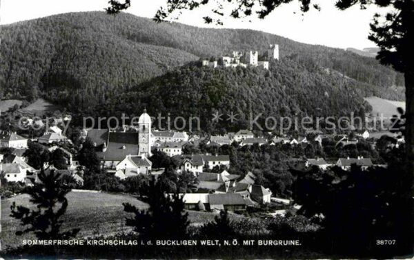 Kirchschlag Buckligen Welt Panorama Burgruine