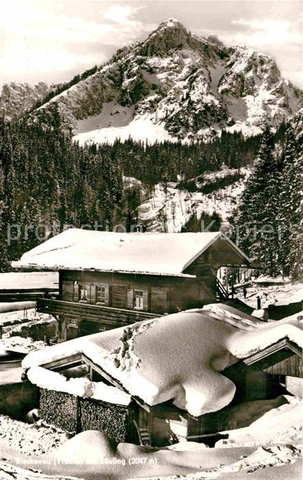 Fuessen Allgaeu Berggaststätte Skihütte Schweizerhaus B