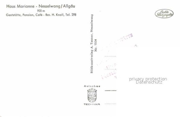 Nesselwang Haus Marianne Gaststätte Pension – Bild 2