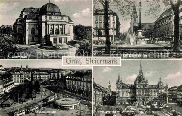 Graz Steiermark Opernhaus Eisernes Tor Jacominiplatz Ra