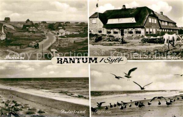 Rantum Sylt Gasthaus Pension Boysen Badestrand Möwe