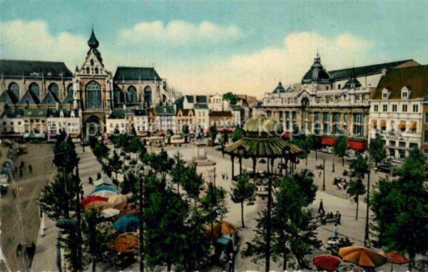 Antwerpen Anvers Monument Rubens Marktplatz