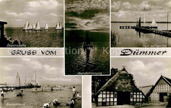 Duemmer Diepholz Segelregatta Badestrand Alte Bauernhäus