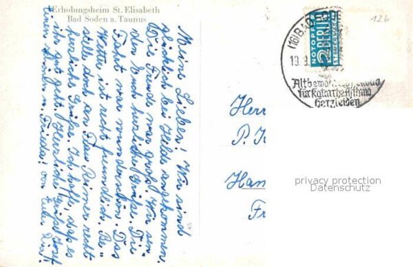 Soden Taunus Bad Erholungsheim Sankt Elisabeth Paulinens – Bild 2