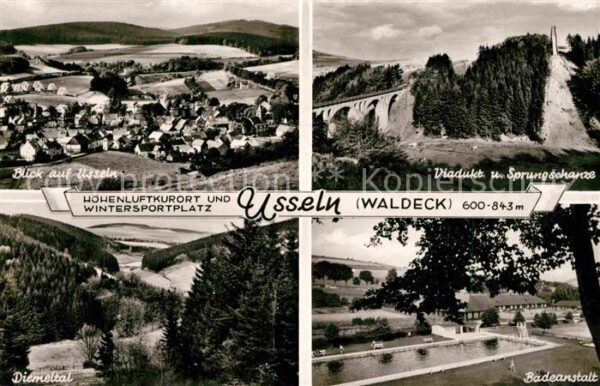 Usseln Viadukt Sprungschanze Badeanstalt Dieme