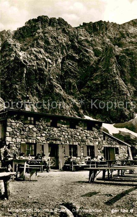 Mittenwald Bayern Dammkarhütte Dammwände