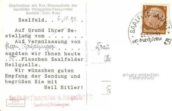 Saalfeld Saale Quellenhaus Kurbrunnenhalle Feengrotten – Bild 2