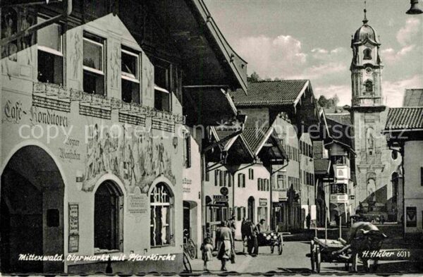 Mittenwald Bayern Obermarkt Pfarrkirche Huber
