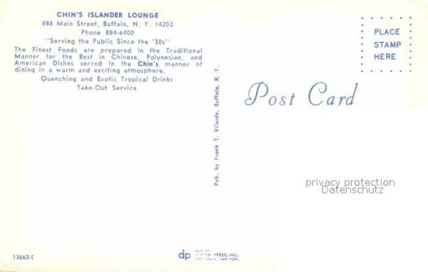 Buffalo New York Chins Islander Lounge – Bild 2