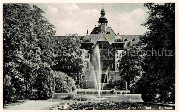 Altheide Bad Schlesien Kurhaus Springbrunnen