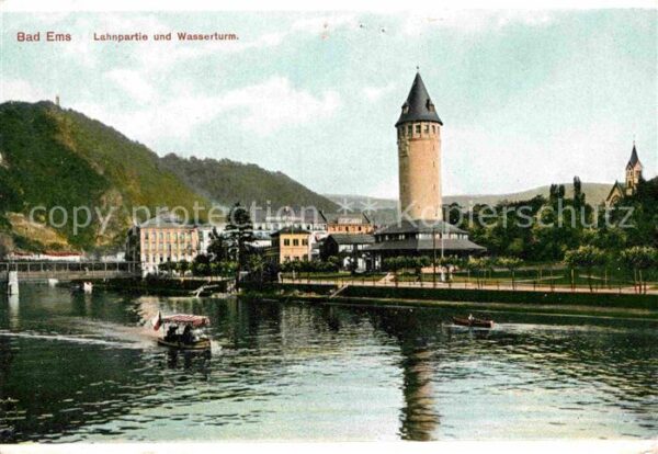 Ems Bad Wasserturm Lahnpartie