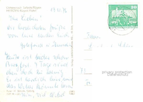 Sassnitz Ostseebad Ruegen Mitropa Rügen Hotel – Bild 2