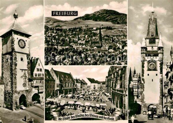 Freiburg Breisgau Martinturm Panorama Münster