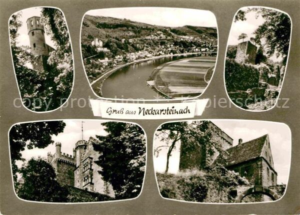 Neckarsteinach Burg Schwalbennest Hinterburg Mittelbur
