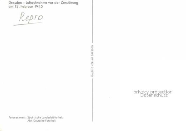 Dresden Fliegeraufnahme vor Zerstörung 1945 – Bild 2