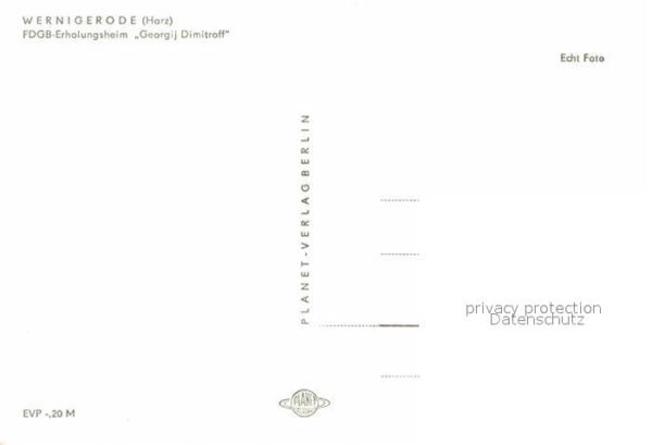 Wernigerode Harz FDGB Erholungsheim Georgij Dimitroff – Bild 2