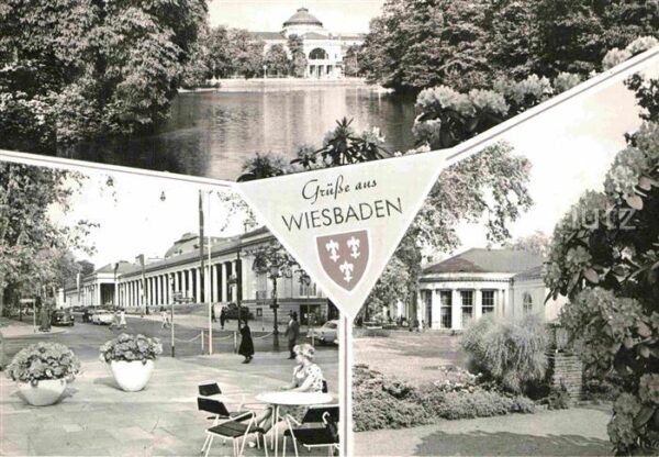 Wiesbaden Kurhaus Theaterkolonnade Gartengolfplat