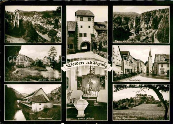 Velden Mittelfranken Mühle Evangelische Kirche Burg Hartenst