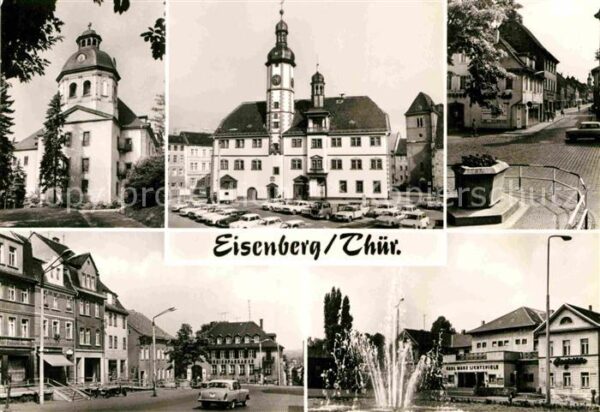 Eisenberg Thueringen Schlosskirche Rathaus Markt Ernst Thälm