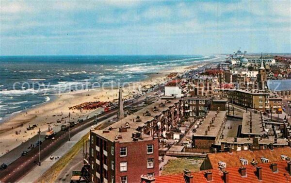 Scheveningen Fliegeraufnahme mit Strand