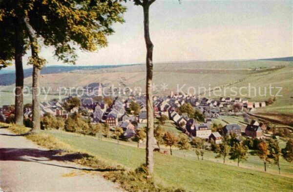 Oberwiesenthal Erzgebirge Blick von der Karlsbader Straße