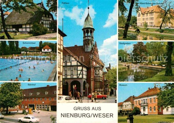 Nienburg Weser Rathaus Museum Albert-Scheizer-Schule M