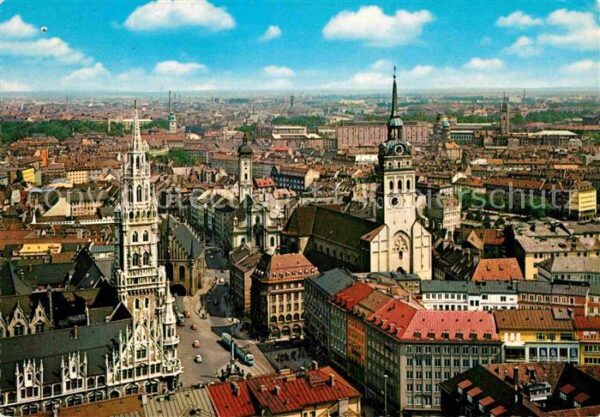 Muenchen Blick von der Frauenkirche