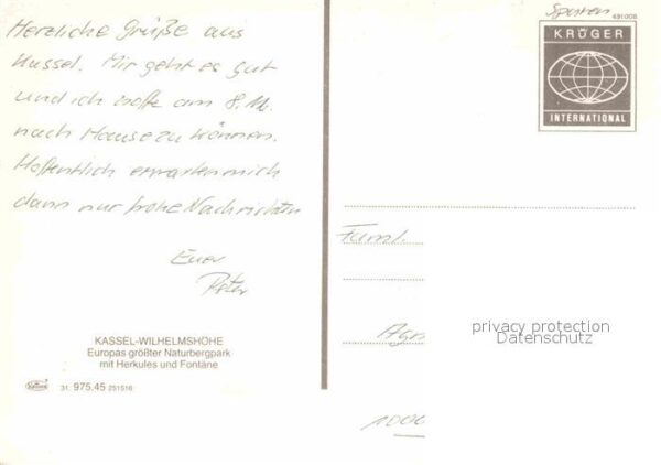 Kassel Wilhelmshöhe mit Herkules und Fontäne – Bild 2