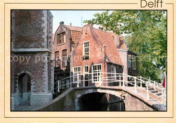Delft Achterzijde Nieuwe Kerk Kerkstraat Vrou