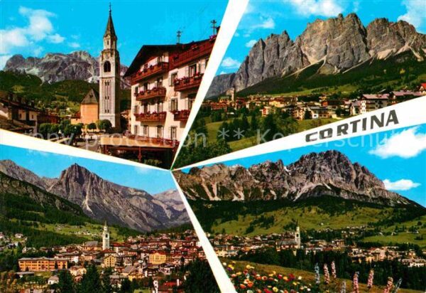 Cortina d Ampezzo Kirche Fliegeraufnahme