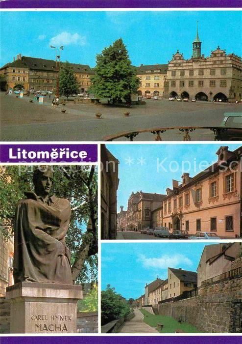 Litomerice Leitmeritz Nordboehmen Denkmal Karel Hynek Macha Ortspartien