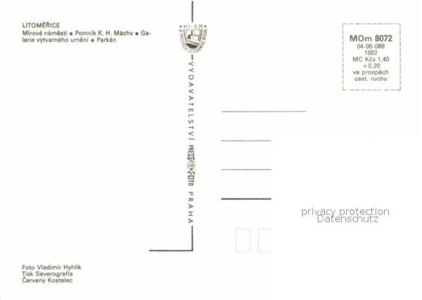 Litomerice Leitmeritz Nordboehmen Denkmal Karel Hynek Macha Ortspartien – Bild 2