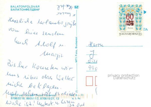 Balatonfoeldvar Fliegeraufnahme Hotel Partie am See – Bild 2