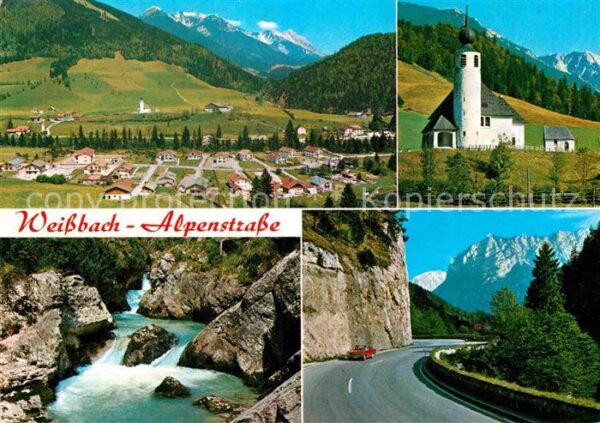 Weissbach Alpenstrasse Zwiesel Hochstaufen Dorfkirche Weissbac