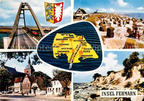 Insel Fehmarn Strand Brücke Steilküste