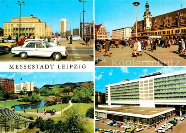 Leipzig Rathaus Waage am Markt Schwanenteich In