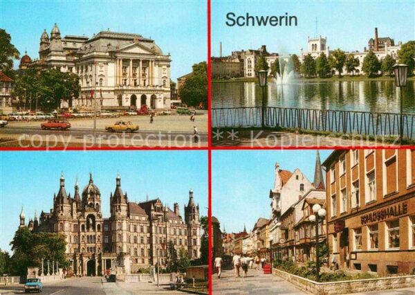 Schwerin Mecklenburg Pfaffenteich Schloß Hermann-Matern-Stra