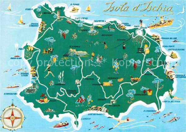 Ischia Lageplan