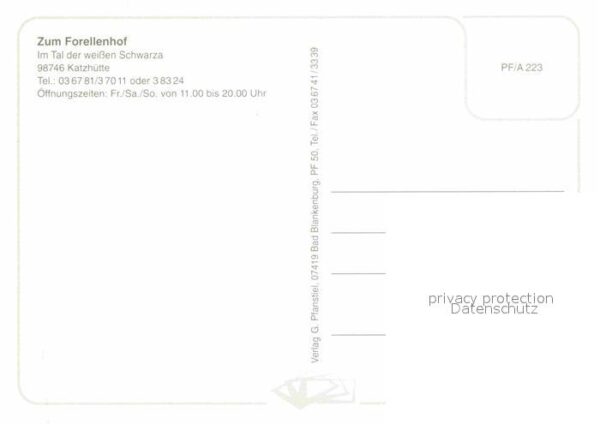 Katzhuette Forellenhof Restaurant – Bild 2