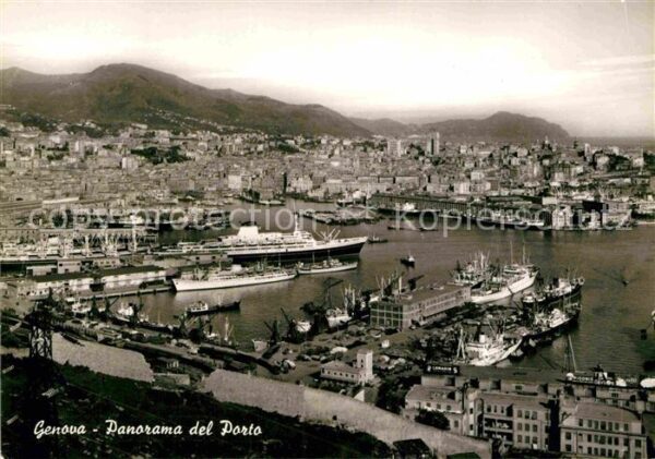 Genova Genua Liguria Fliegeraufnahme Hafen