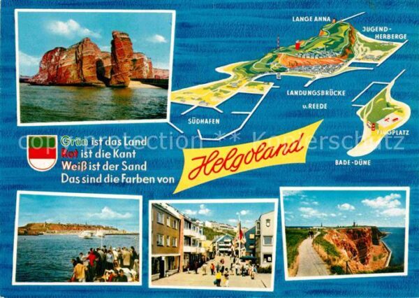 Helgoland Lageplan Felsenpartie