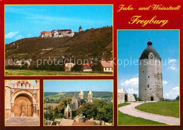 Freyburg Unstrut Schloß-Neuenburg Jahndenkmal Marienkirc