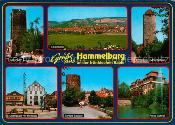 Hammelburg Baderturm Mönchsturm Rote-Schloß Schloß