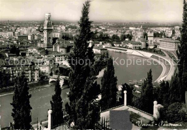 Verona Veneto Panorama am Fluss